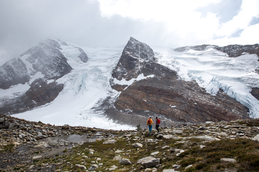 Hiking next to Zillmer Glacier, CMH Cariboos | Photo: Katie Goldie